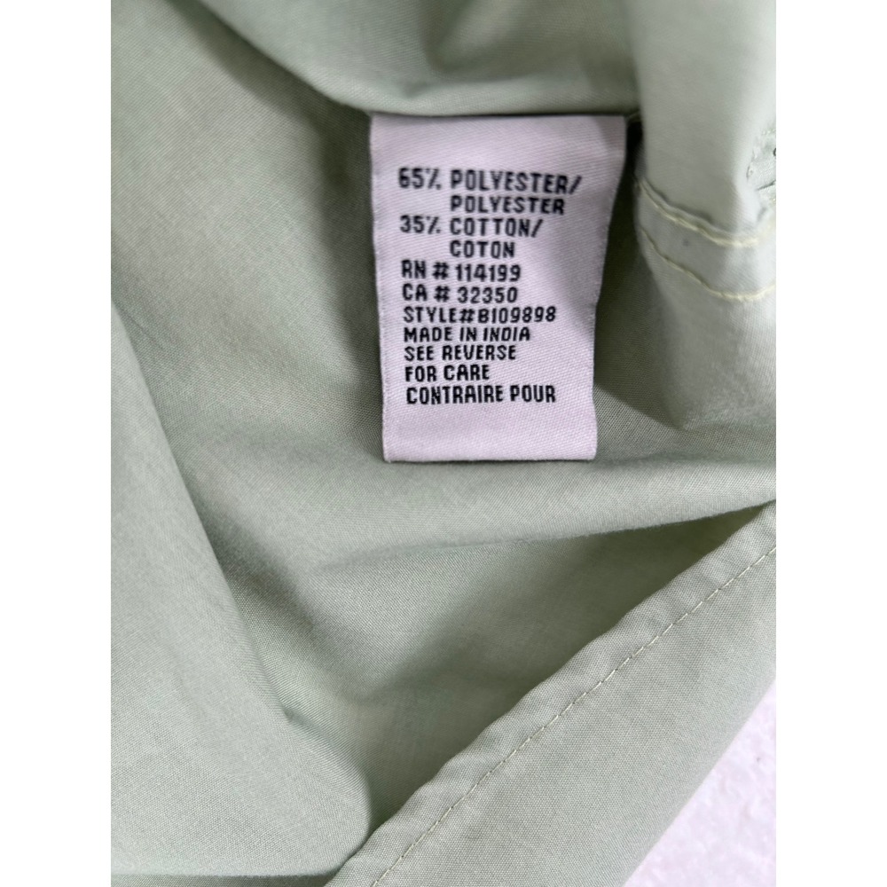Quiksilver Mens Slim Fit Sage Green Long Sleeve Button Down Shirt XXL B109898 - Picture 7 of 12